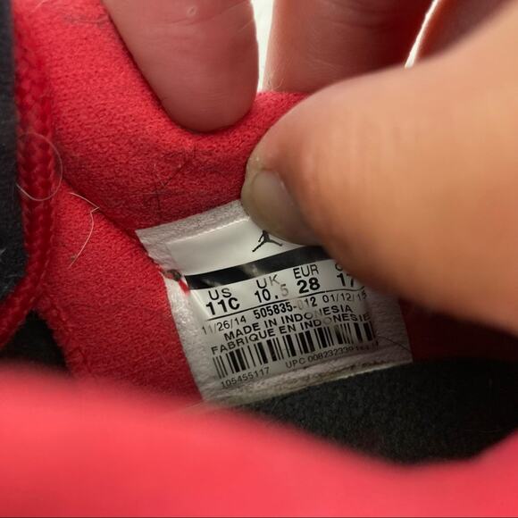 Air Jordan 11 Retro Low BP bred sneakers 11C - Picture 6 of 7